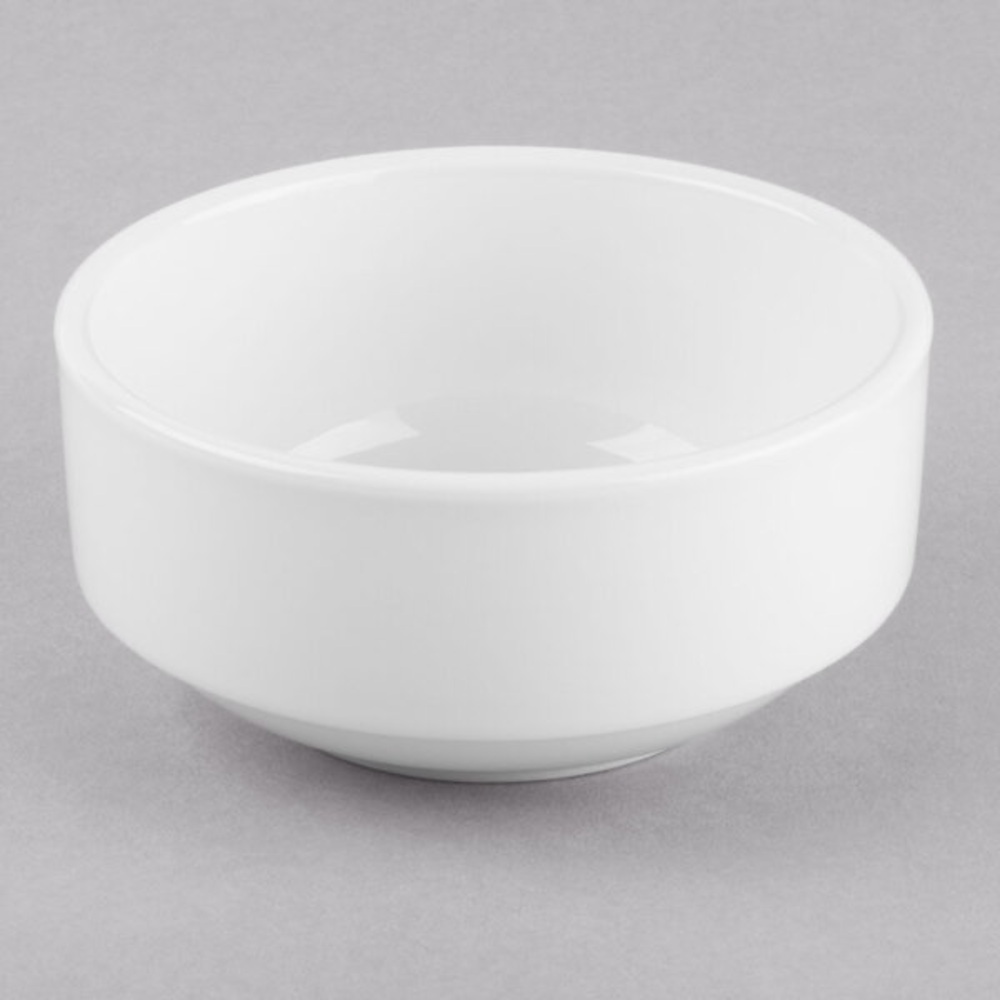 Libbey 840-330-001 Porcelana 10.5 oz. Bright White Porcelain Nestabowl Pack of 6